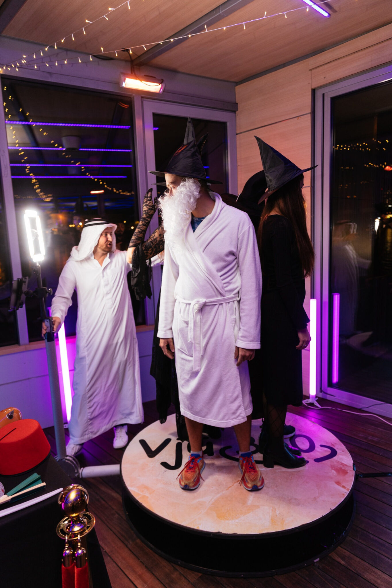 Guests enjoying the vju360 video booth